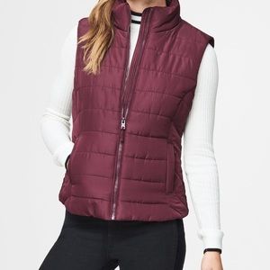 Maroon Puffer Vest